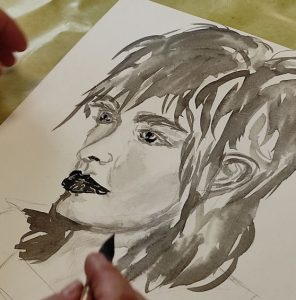 Peindre la nature, au couteau