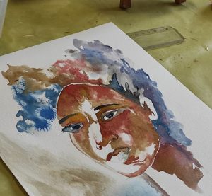 Peindre la nature, au couteau